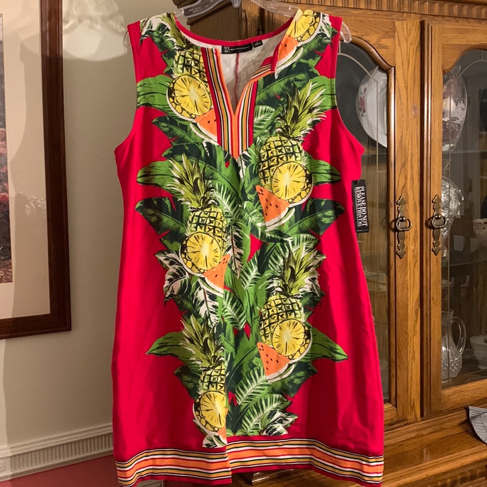 Red A-line Dress